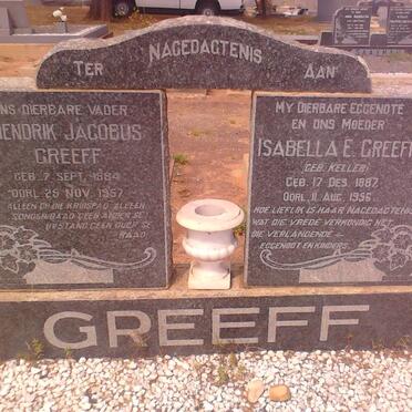 GREEFF Hendrik Jacobus 1884-1957 &amp; Isabella E. KELLER 1887-1956