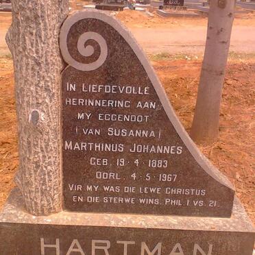 HARTMAN Marthinus Johannes 1883-1967