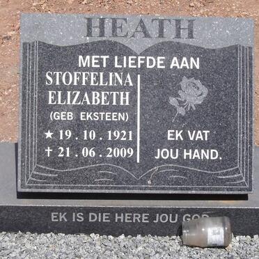 HEATH Stoffelina Elizabeth nee EKSTEEN 1921-2009