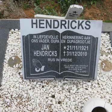 HENDRICKS Jan 1921-2010