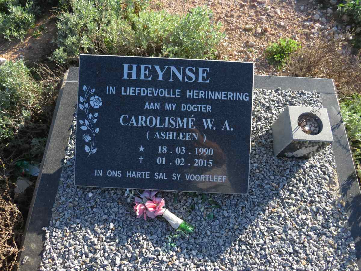 HEYNSE Carolisme W.A. 1990-2015