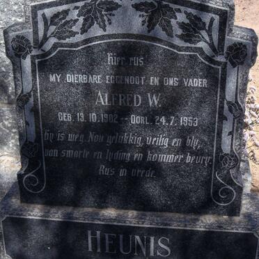 HEUNIS Alfred W. 1902-1953