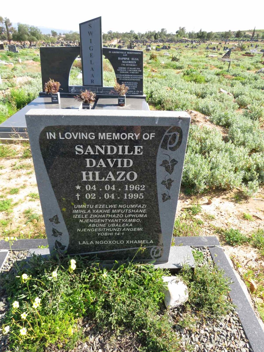 HLAZO Sandile David 1962-1995