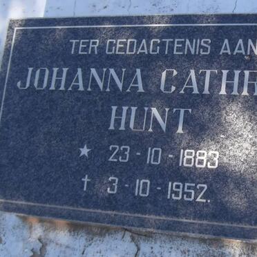 HUNT Johanna Cathrine 1883-1952