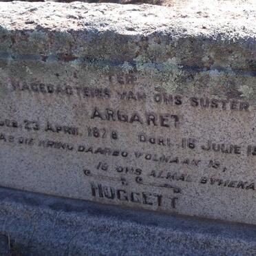 HUGGETT Margaret 1878-1945