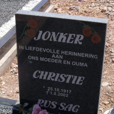 JONKER Christie 1917-2002
