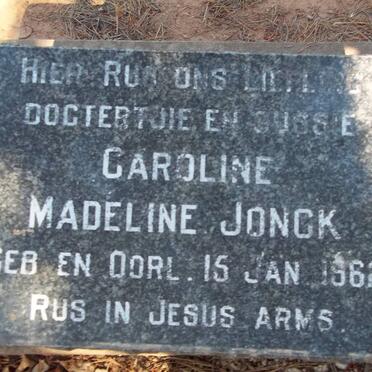 JONCK Caroline Madeline 1962-1962