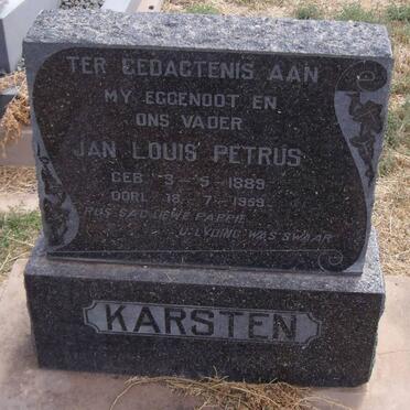 KARSTEN Jan Louis Petrus 1889-1959