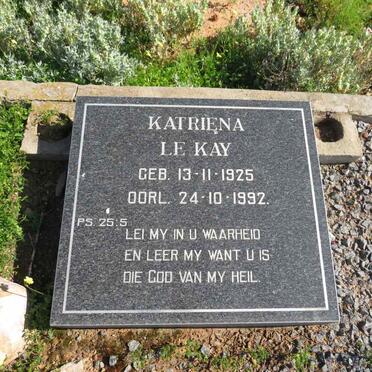 KAY Katriena, le 1925-1992