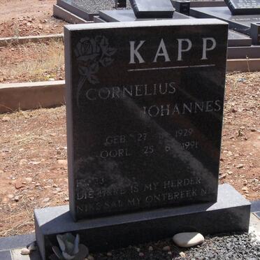 KAPP Cornelius Johannes 1929-1991