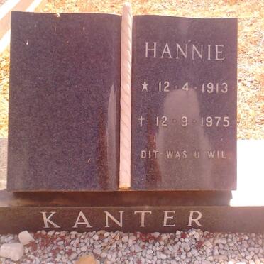 KANTER Hannie 1913-1975