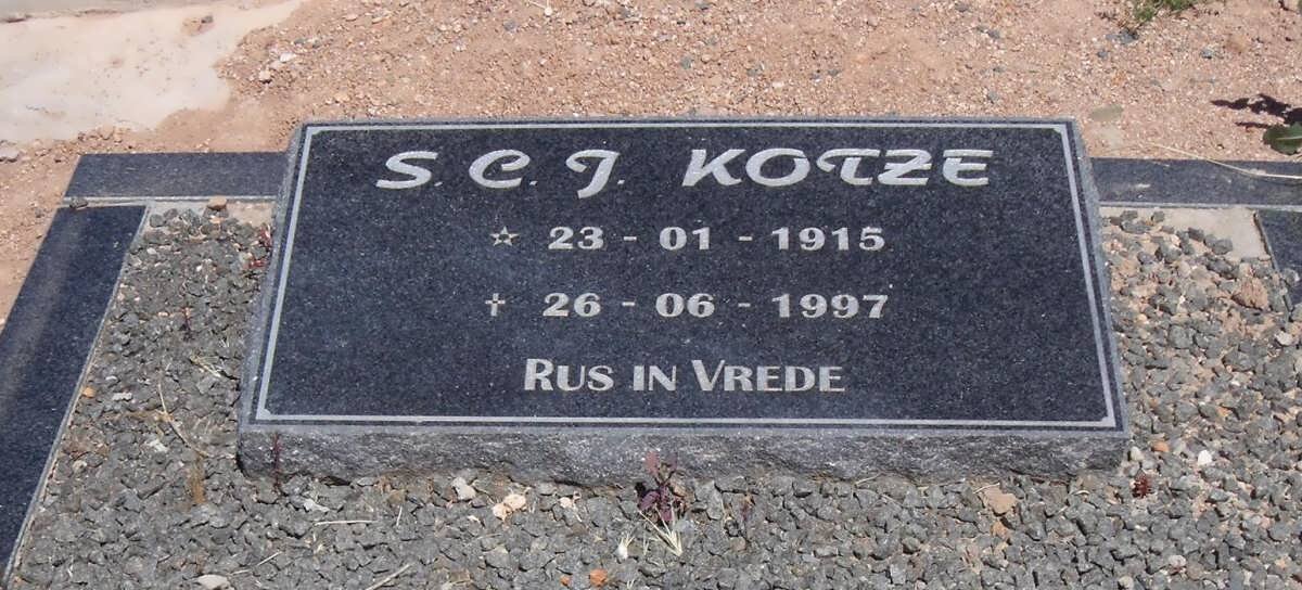 KOTZE S.C.J. 1915-1997