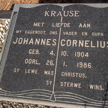 KRAUSE Johannes Cornelius 1904-1986