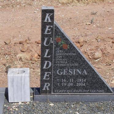 KEULDER Gesina 1914-2004