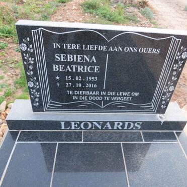 LEONARDS Sebiena Beatrice 1953-2016