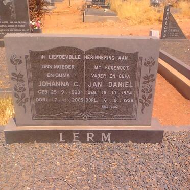 LERM Jan Daniel 1924-1998 &amp; Johanna C. 1923-2005