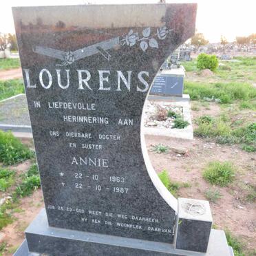 LOURENS Annie 1963-1987