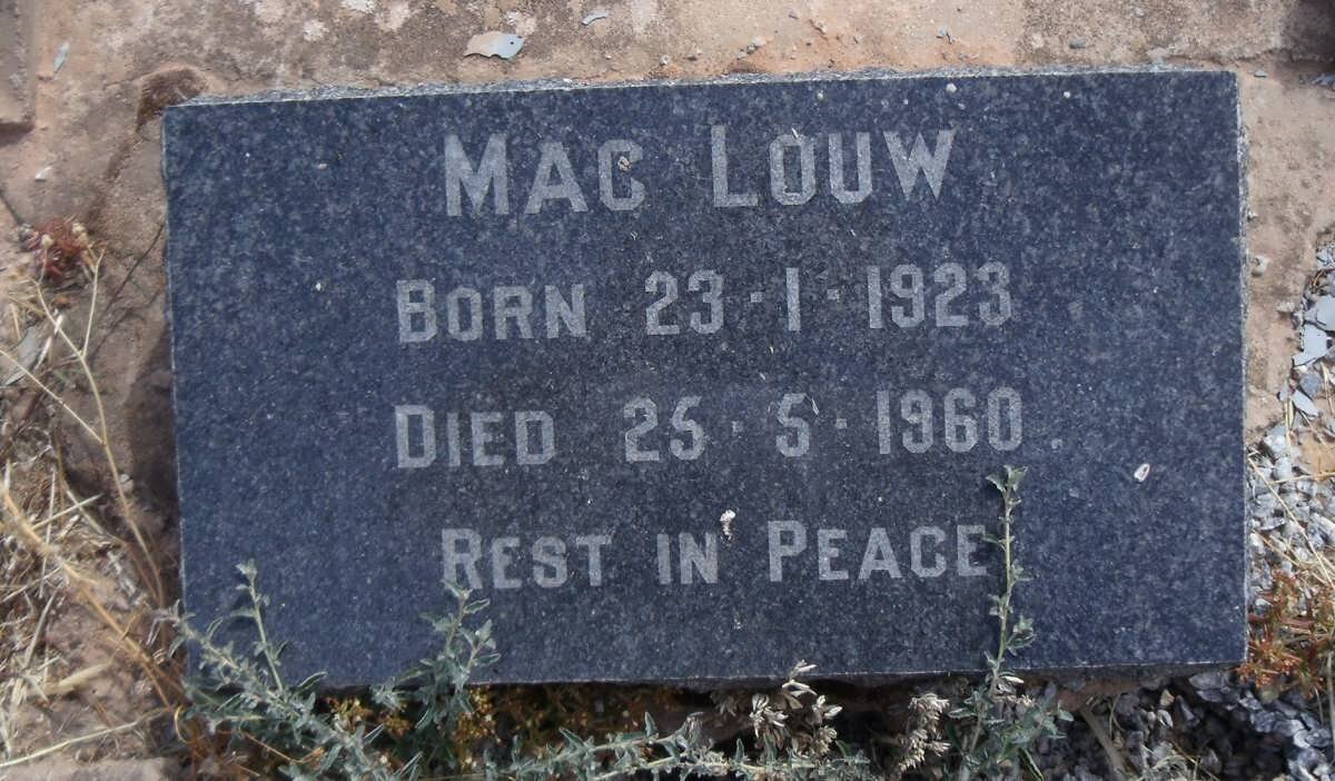 LOUW Mac 1923-1960
