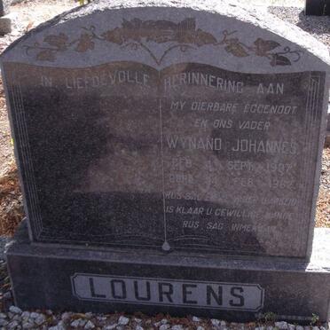 LOURENS Wynand Johannes 1907-1962