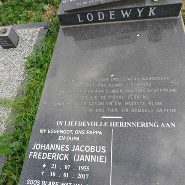 LODEWYK Johannes Jacobus Frederick 1955-2017 :: LODEWYK Janlu 1980-2001 _1