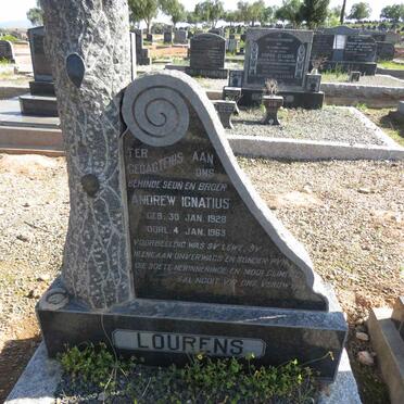 LOURENS Andrew Ignatius 1928-1963 :: LOURENS Elizabeth M. 1923-2003_1