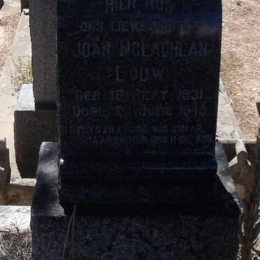 LOUW Joan McLachlan 1931-1949
