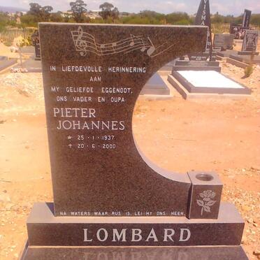 LOMBARD Pieter Johannes 1937-2000