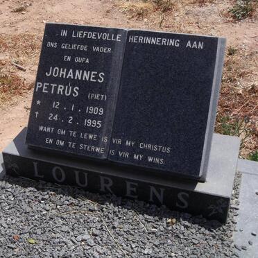 LOURENS Johannes Petrus 1909-1995