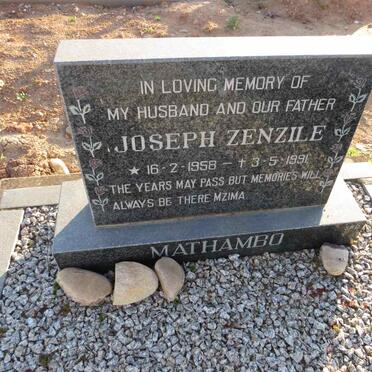 MATHAMBO Joseph Zenzile 1958-1991