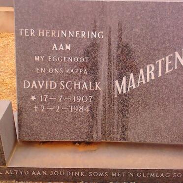 MAARTENS David Schalk 1907-1984