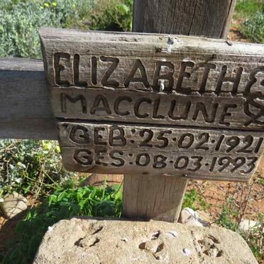 MACCLUNE Elizabeth 1921-1993