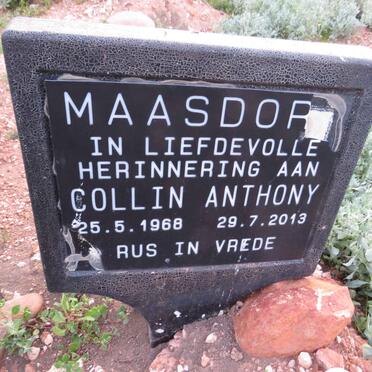 MAASDORP Colin Anthony 1968-2013