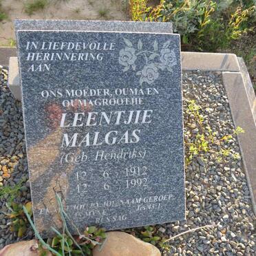 MALGAS Leentjie nee HENDRIKS 1912-1992
