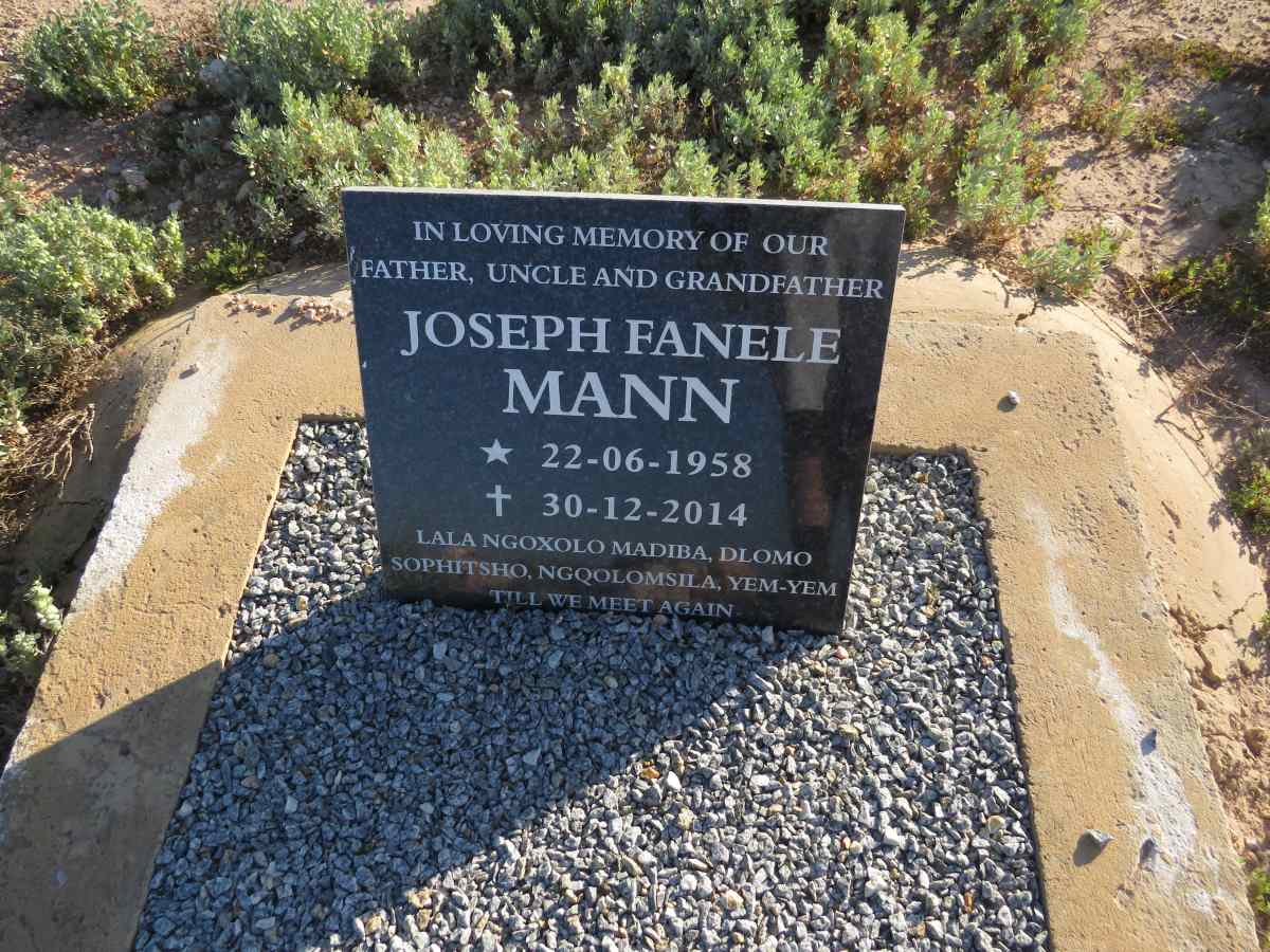 MANN Joseph Fanele 1958-2014