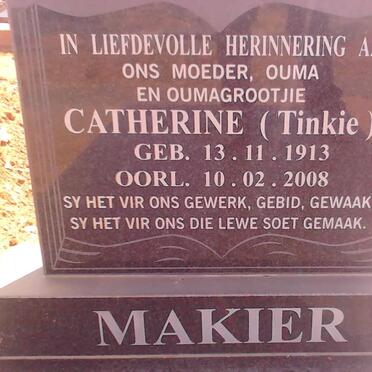 MAKIER Catherine 1913-2008