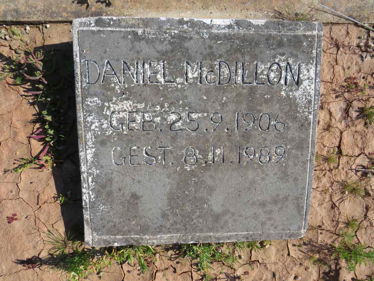 MCDILLON Daniel 1906-1989