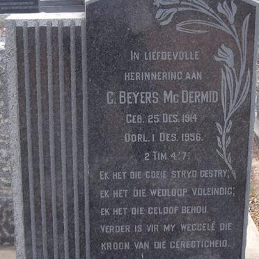 McDERMID C. Beyers 1914-1956