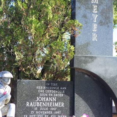 MEYER Johann Raubeheimer 1967-1987