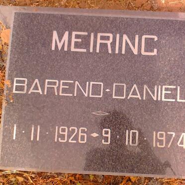 MEIRING Barend Daniel 1926-1974