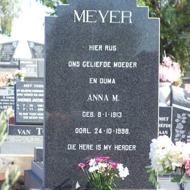 MEYER Anna M. 1913-1998