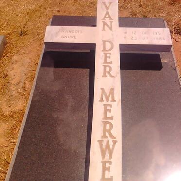 MERWE Francois Andre, van der 195?-1994
