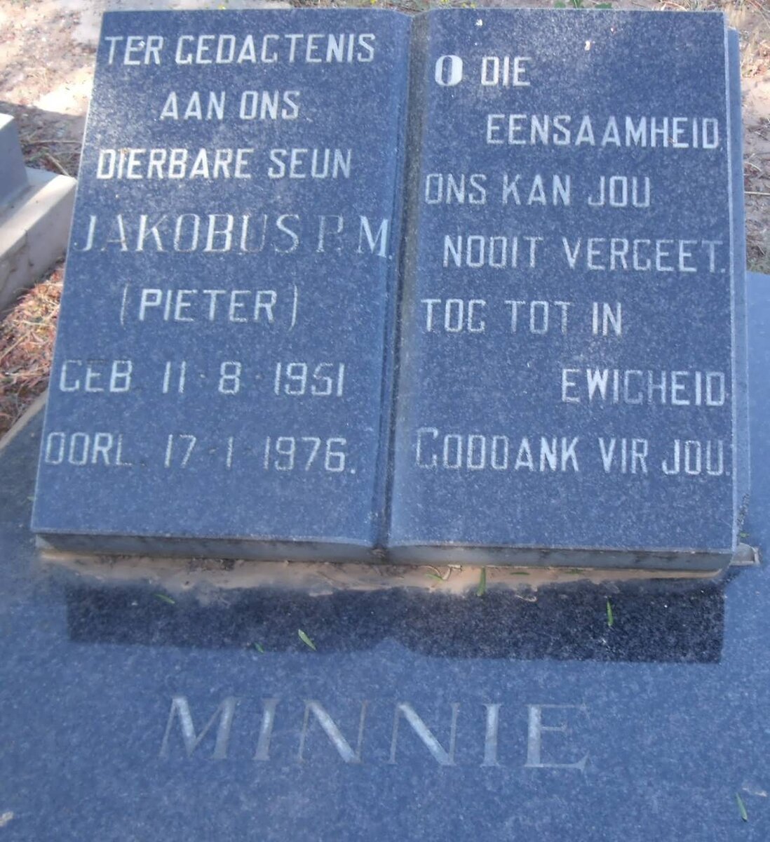 MINNIE Jakobus P.M. 1951-1976