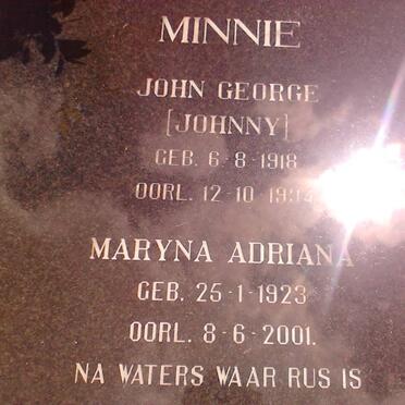 MINNIE John George 1918-1994