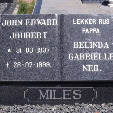 MILES John Edward Joubert 1937-1999