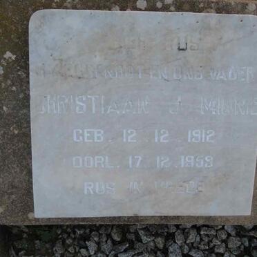 MINNIE Christiaan J. 1912-1959