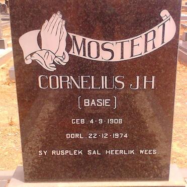 MOSTERT Cornelius J.H. 1908-1974