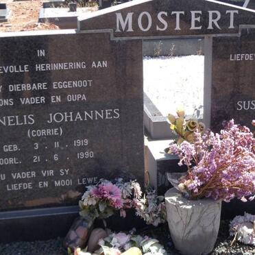 MOSTERT Cornelis Johannes 1919-1990 &amp; Susanna Cornelia 1920-2003