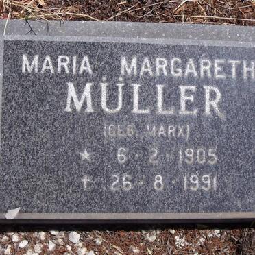 MULLER Maria Margaretha nee MARX 1905-1991