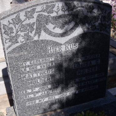 MULDER Mattheus 1878-1950 &amp; Louisa C. 1881-1970