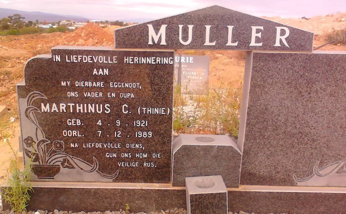 MULLER Marthinus C. 1921-1989